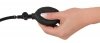 Korek analny lateksowy z wibracjami pompowany Fanny Hill's 12 cm czarny
